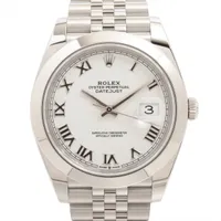 ロレックス デイトジャスト41 126300 SS SS AT 白文字盤 あまりごま2