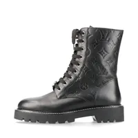 【着用僅か】ヴィトン　LV ボブ―ルライン　サイドゴアブーツ　モノグラム　レザー 着用僅か】ヴィトン LV ボブ―ルライン サイドゴアブーツ