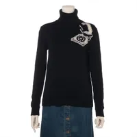 ミュウミュウ 22年 ウール ニット 38 レディース ネイビー