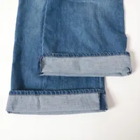 シャネル ココボタン コットン デニムパンツ 34 レディース ブルー