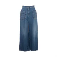 シャネル ココボタン 24SS コットン デニムパンツ 38 レディース