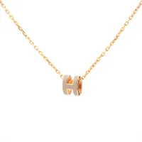 エルメス カージュドアッシュ Hキューブ ネックレス GP ゴールド