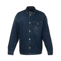 プラダ トライアングルロゴ 23年 ポリエステル ジャケット 44 メンズ