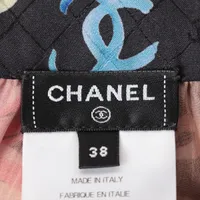 CHANEL シャネル キャミソール ココボタン Chanel Coco Button 24 years Silk Camisole 38 Ladies' Black