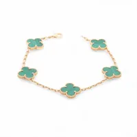 ヴァンクリーフ&アーペル ヴィンテージアルハンブラ 5P マラカイト