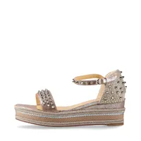 クリスチャンルブタン カタクロウ レザー ウェッジソール