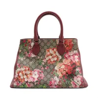 グッチ マイクログッチシマ レザー ハンドバッグ ピンク 449663