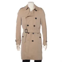 バーバリー　ベージュ トレンチコート メンズ BURBERRY (バーバリー) コットン トレンチコート CHELSEA