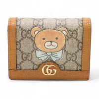 しぃくさま 専用 グッチ オフィディア GGスプリーム PVC×レザー コンパクト