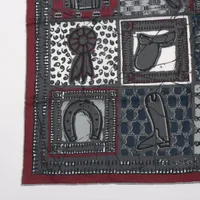 極美品 エルメス コットンスカーフ カレ65 ブーブーH ネイビー パープル HERMES 美品 エルメス コットンスカーフ カレ65 ネイビー 馬蹄柄