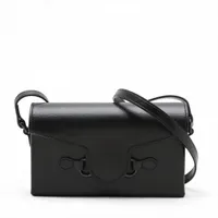 グッチ ホースビット レザー 2WAYショルダーバッグ ブラック