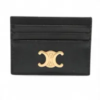 セリーヌ トリオンフ レザー カードケース ブラック A3948658｜中古