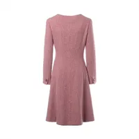 シャネル ココボタン 01A カシミヤ ワンピース 38 レディース ピンク