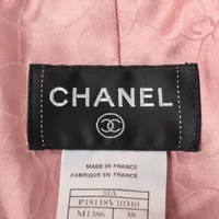 シャネル ココボタン 01A カシミヤ ワンピース 38 レディース ピンク