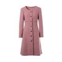 シャネル ココボタン 01A カシミヤ ワンピース 38 レディース ピンク