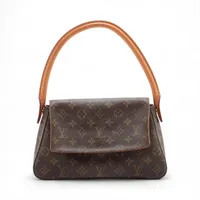 ヴィトン モノグラム ミニルーピング M51147 ブラウン