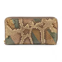 グッチ GGマーモント パイソン ジップアラウンドウォレット GUCCI☆GGマーモント パイソン ジップウォレット☆すぐ届く