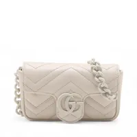 グッチ GGサイケデリック PVC×レザー ショルダーバッグ マルチ