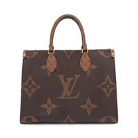 ヴィトン ジャイアントモノグラムリバース オンザゴーMM M45321 ブラウン RFID反応あり