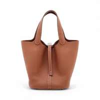 エルメス ピコタンロック22 MM トリヨンクレマンス ゴールド シルバー金具 W:2024年