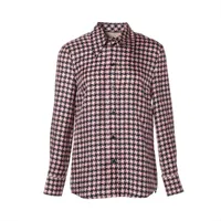 グッチ 95年 シルク シャツ 44 ベージュ トムフォード 花柄 前身頃、襟