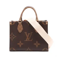 ヴィトン モノグラム ジャイアント リバース オンザゴー PM M46373 ブラウン RFID反応あり