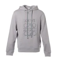 ロエベ アナグラム アルパカ ニット XS メンズ グレー H526Y14KDM