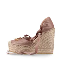 ⭐️再値下げ⭐️ グッチ GGキャンパス エスパドリーユ ウェッジ サンダル 36C グッチ レディースシューズ/靴エスパドリーユ/ウエッジサンダル