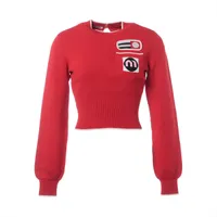 Miu Miu 18 years Polyester Knit 36 Ladies' Red MML058 2018 RESORT