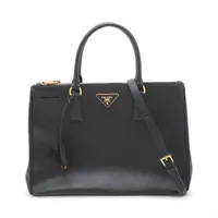 人気✨プラダ　ハンドバッグ　サフィアーノ　BN2580 キャンバス　ブラック プラダ サフィアーノラクス ハンドバッグ ブラック BN2567