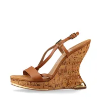 ヴィトン×村上隆 ヘリオスライン 24年 PVC×レザー ウェッジ