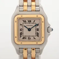 カルティエ クロノスカフ21 W10125U2 SS×ラバー QZ 黒文字盤