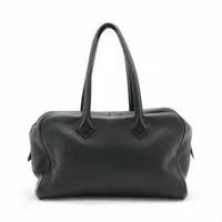 エルメス ヴィクトリア35 トリヨンクレマンス ブラック シルバー金具 T:2015年