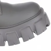 プラダ Re Nylon リ ナイロン レザー ショートブーツ 36 レディース
