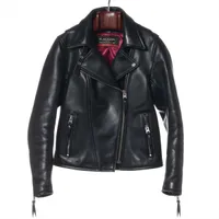 LOUIS VUITTON 2014SS レザーライダース ジャケット 44新品 ヴィトン ナイロン×レザー ライダースジャケット 44 メンズ