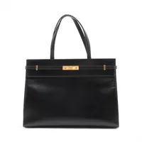 サンローランパリ マンハッタン レザー トートバッグ ブラック