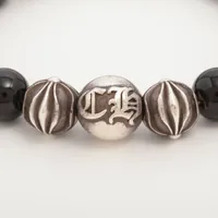 クロムハーツ BEAD ブレスレット 素材表記なし 66.9g 10mmブラック