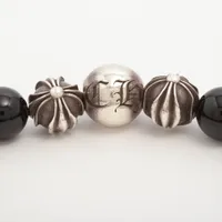 クロムハーツ BEAD ブレスレット 素材表記なし 66.9g 10mmブラック