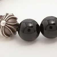 クロムハーツ BEAD ブレスレット 素材表記なし 66.9g 10mmブラック