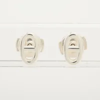 ◇エルメス◇ファニー アイスクリーム ピアス メタル ホワイト シルバー 両耳用 ピアス 《ファニー・アイスクリーム》 - マロン | Hermès