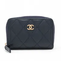 CHANEL マトラッセ　コインケース　キャビアスキン　ブラック CHANEL シャネル マトラッセ コインケース ブラック ゴールド