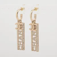 シャネル ココマーク B15B ピアス(両耳用) GP×フェイクパール ゴールド