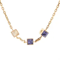 ❗️美品　毎日値下げ❗️ ヴィトン　フローティング バルーン 半袖 ヴィトン TE0224 ネックレス GP×ラインストーン ゴールド M01593