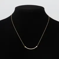 ティファニー Tスマイルスモールネックレス 750 yg ティファニー Tスマイル スモール ネックレス 750(YG) 3.0g A3954461