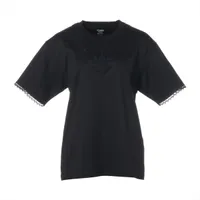エルメス 25SS コットン Tシャツ 38 レディース ブラック×ホワイト