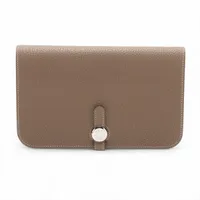 新品級✨エルメス ドゴンGM トリヨンクレマンス 財布 パープル シルバー金具 新品級✨エルメス ドゴンGM トリヨンクレマンス 財布 パープル