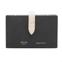 セリーヌ レザー カードケース グレー A3363564｜中古ブランド品
