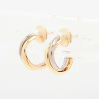 カルティエ トリニティ ピアス 750(YG×PG×WG) 3.6g VP011835｜中古