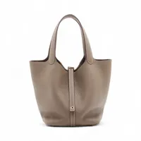 エルメス ピコタンロック22 MM トリヨンクレマンス エトゥープ ゴールド金具 W:2024年