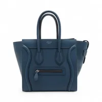 美品✨セリーヌ　ハンドバッグ　マイクロショッパー　ラゲージ　マルチカラー セリーヌ ラゲージ マイクロショッパー レザー ハンドバッグ